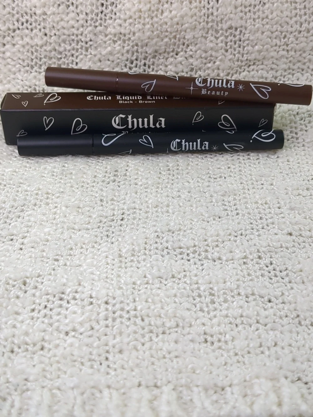 Chula Beauty Chula Liquid Liner Duo (Black/Brown), 2x 0.8g/0.028oz